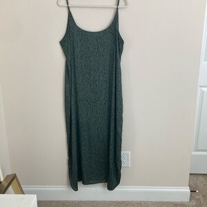 Eileen Fisher Green sleeveless Silk Dress